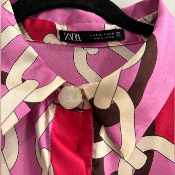 Zara Multicolor Chain Print Dress - Picture 8 of 8